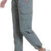 Lightweight Women Cargo Pants with Pockets Quick Dry Workout Athletic Travel Lounge Pantalones Outdoor Camping Hiking Pants