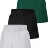 3 Pack Womens Sweat Shorts Casual Lounge Cotton Shorts Trendy Summer Running High Waisted Athletic Shorts