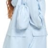 Women's Lightweight Raincoat Waterproof Packable Outdoor Windproof Hooded Active Rain Jacket S-XXL