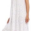 Cotton Nightgown for Women Sleeveless Loungewear Comfy Soft Sleepwear Long Sleepdress Loose Full Length Nightdress