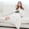 100% Cotton  Nightgown for Ladies Womens Vintage Palace Sleepwear
