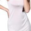 Silk Nightgown for Women Chemise Nighties Adjustable Spaghetti Strap Cami Full Slip for Under Dress