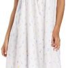 Cotton Nightgown for Women Sleeveless Loungewear Comfy Soft Sleepwear Long Sleepdress Loose Full Length Nightdress