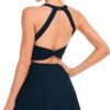 Womens Tennis Dress with Built in Shorts and Bra Workout Dress Golf Athletic Dress for Women