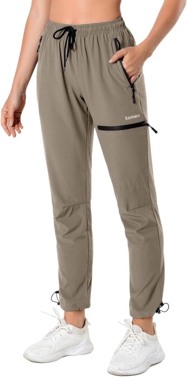 Women's Hiking Pants Quick Dry Lightweight Water Resistant Golf Athletic Travel Cargo Pants UPF 50 Zipper Pockets