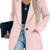 Womens Casual Blazers Oversized Open Front Cardigan Long Sleeve Work Office Blazer Jackets S-XXL