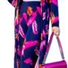 Womens Floral Print Long Sleeve Cardigan Cover up Long Pants 2 Piece Outfits Set