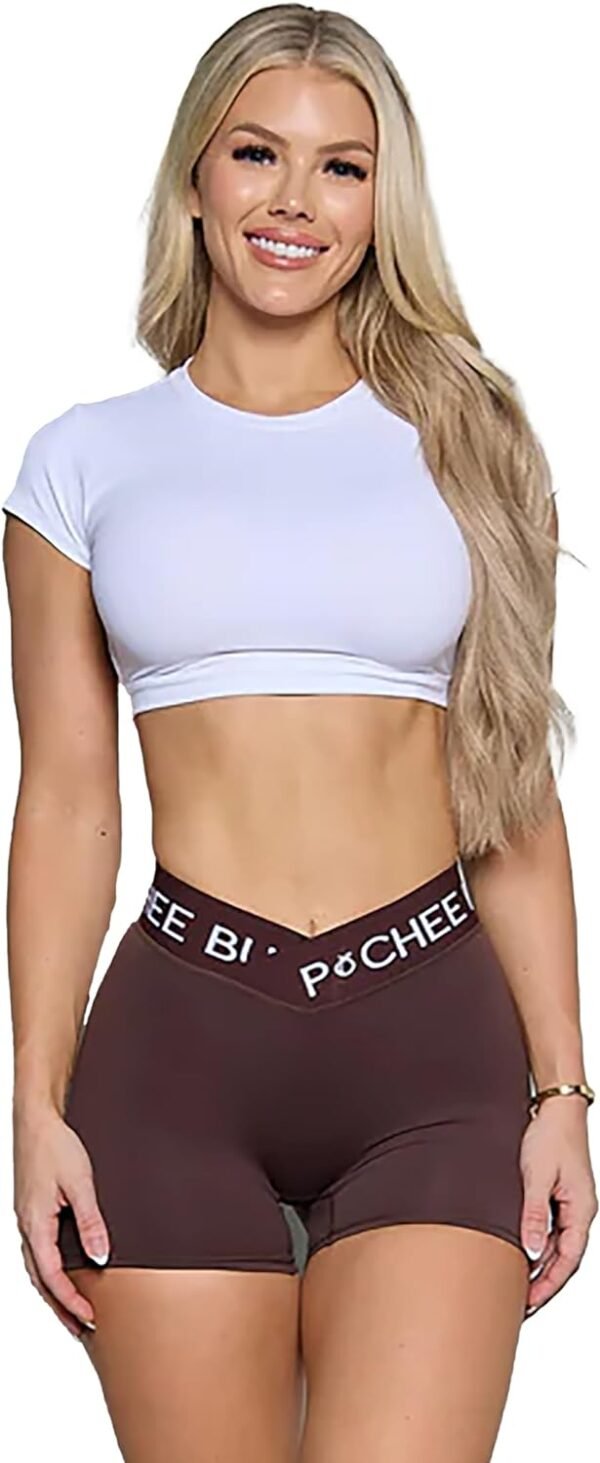Workout Shorts for Women - Yoga Athletic Gym Shorts, Plus Size Shorts, Clothing Spandex Shorts