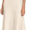 Women's 2024 Summer Maxi Dresses Tie Spaghetti Strap Square Neck Ribbed Knit Dress