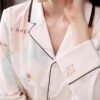 Maternity & Nursing Knit Cotton Pajama Set Sleepwear Long Sleeve Top & Bottom Breastfeeding for Pregnant Women