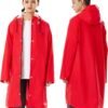 Raincoat for Women Waterproof Rain Jackets with Hooded Hiking Coat Outdoor Lightweight Windbreaker Hood Trench Coat