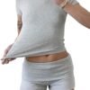Women's 2 Piece Yoga Set Soft Short Sleeve Top Flare Leggings Comfortable Stretchy for Casual Active Wear