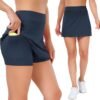 Tennis Skirts for Women Athletic Golf Skorts Workout Running Skirt Sports Activewear with Shorts Pocket 2 Pack