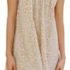 61mwC3pKJSL._AC_SL1200.jpg Womens Ruffle Nightgown Cotton Sleeveless Nightdress Soft Printed Night gown with Pockets