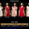 Women's Silk Pajamas,1-Piece Nightdress Sleepwear,Loose&Free Size,100% Silk(Main),5 Colors