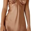 Women Graduation Dress Spaghetti Straps Sleeveless Short Dresses Y2k Low Cut Bodycon Going Out A-Line Mini Dress