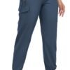 Women's Hiking Cargo Capri Pants Lightweight Quick Dry Joggers Outdoor Casual Travel Capris with Zipper Pockets