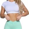 Workout Shorts for Women - Yoga Athletic Gym Shorts, Plus Size Shorts, Clothing Spandex Shorts