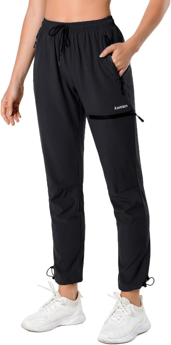 Women's Hiking Pants Quick Dry Lightweight Water Resistant Golf Athletic Travel Cargo Pants UPF 50 Zipper Pockets