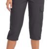 Women's Hiking Cargo Capri Pants Lightweight Quick Dry Joggers Outdoor Casual Travel Capris with Zipper Pockets