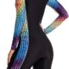 Women's One Piece Long Sleeve Rash Guard Knee High Bathing Suits Swimsuit Sport Surfing Wear Athletic Swimwear