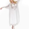 Women Nightgown Nightdress Nightwear Sleepwear Lingerie With Robe Set
