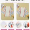 Womens 2024 Cute Spring Summer Color Block Striped Lightweight Comfy Cable Knit Beach Boho Clothes Pullover Sweaters