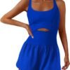 Womens Onesie Workout Rompers One Piece Exercise Jumpsuits Athletic Outfits Gym Yoga Clothes