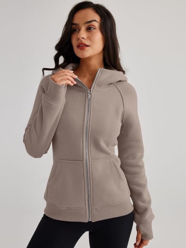 Trendy Queen Womens Zip Up Hoodies Fleece Jackets Sweatshirts Fall Outfits Sweaters With Pockets Winter Y2k Clothes