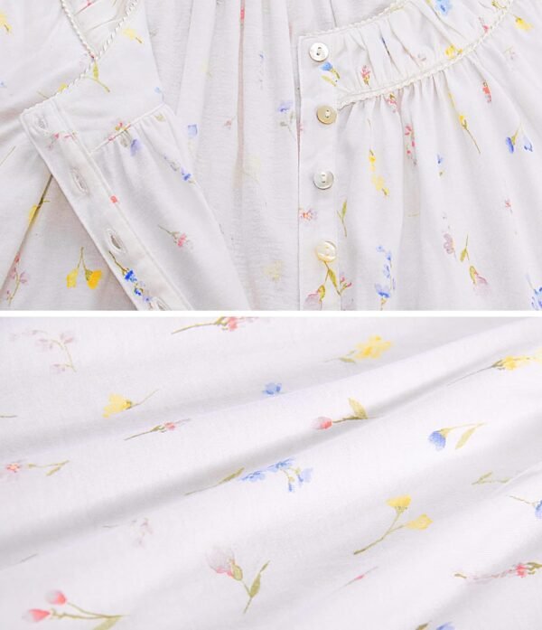 Cotton Nightgown for Women Sleeveless Loungewear Comfy Soft Sleepwear Long Sleepdress Loose Full Length Nightdress