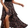 Dokotoo Women's Summer 2024 Maxi Dress Spaghetti Strap Spring Casual Boho Split Beach Long Flowy Dresses Trendy