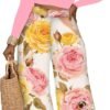 2 Piece Outfits for Women Casual Wide Leg Pants Set Outfits Sexy Front Crop Tops High Waist Jumpsuits Set