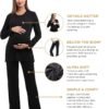 Women Maternity Nursing Pajama Sets Pregnant Lounge Sleepwear Breastfeeding PJs