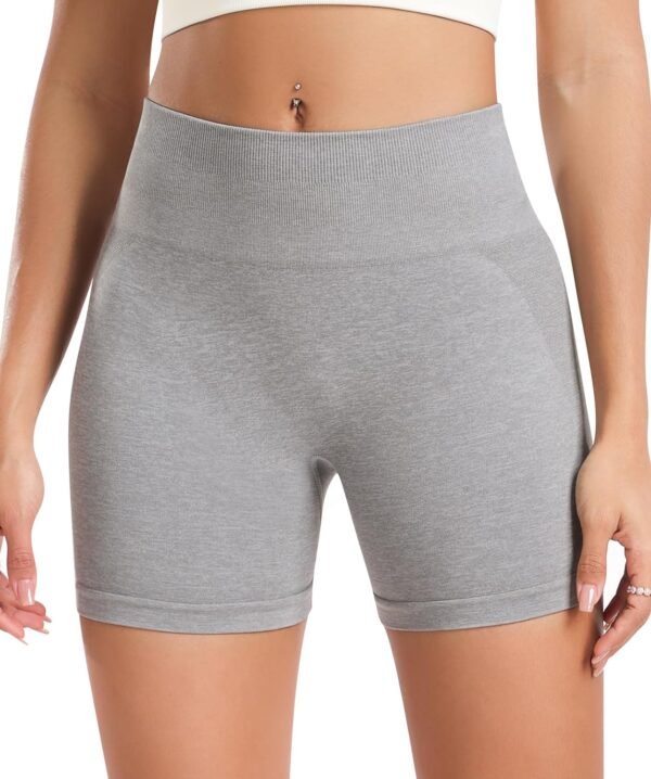 Workout Shorts Women Scrunch Butt Gym Shorts Seamless High Waist Tummy Control Yoga Biker Athletic Shorts