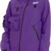 Bomber Jacket Women Lightweight Techwear Windbreaker Multi-Pocket Zip Up Jackets for Women Fashion Streetwear Coat