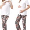 Women Maternity Nursing Pajama Sets Pregnant Lounge Sleepwear Breastfeeding PJs