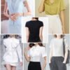 Women Training Gym Sportswear Tops Shirts 2 in 1 Built-in Shoulder Pad Running Fitness Workout Top T-Shirts,Beige-Large
