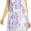 Cotton Nightgown for Women Sleeveless Loungewear Comfy Soft Sleepwear Long Sleepdress Loose Full Length Nightdress