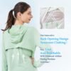 Sun Protection Clothing Women - Long Sleeve Zip Up Hoodie Women for Running, Athletic Hiking Jacket Sun Shirt