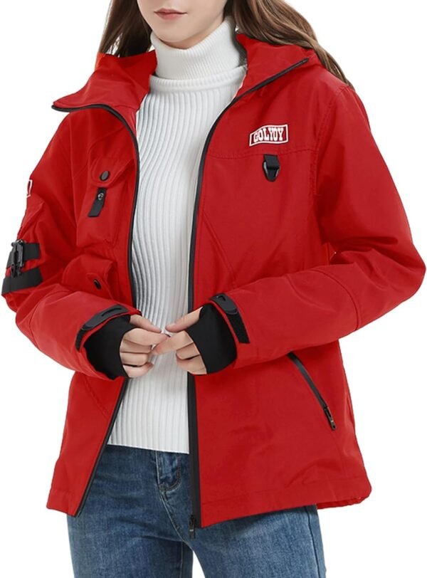 Bomber Jacket Women Lightweight Techwear Windbreaker Multi-Pocket Zip Up Jackets for Women Fashion Streetwear Coat