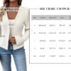 2024 Summer Cropped Collarless Blazer Lightweight Fully Lined Open Front Elegant Petite Work Office Jackets