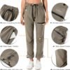 Women's Hiking Pants Quick Dry Lightweight Water Resistant Golf Athletic Travel Cargo Pants UPF 50 Zipper Pockets