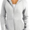 Trendy Queen Womens Zip Up Hoodies Fleece Jackets Sweatshirts Fall Outfits Sweaters With Pockets Winter Y2k Clothes