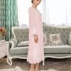 Women's Long-sleeve Mesh Nightdress Princess Vintage Nightgown Lace Sleepwear Pajamas