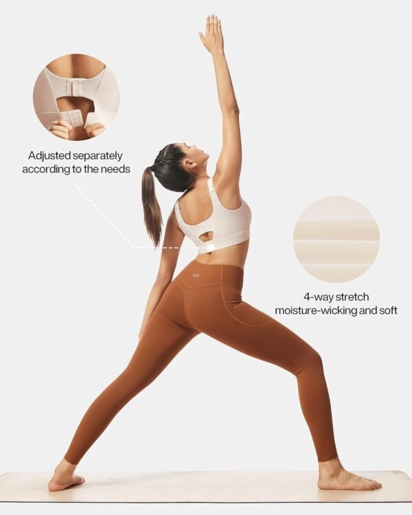 Adjustable High Impact Sports Bras for Women Zip Front Full Coverage and Lift Padded Compression Tops