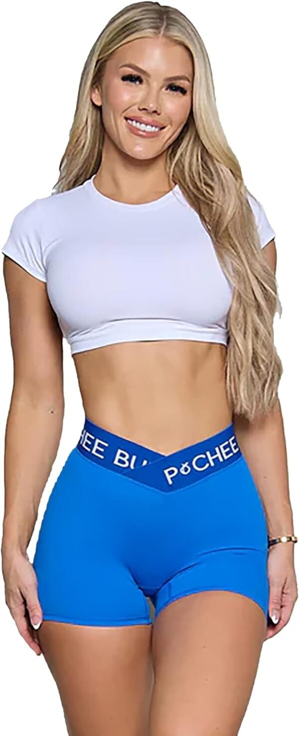 Workout Shorts for Women - Yoga Athletic Gym Shorts, Plus Size Shorts, Clothing Spandex Shorts