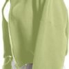Women's Full Zip Fleece Short Jacket Oversized Athletic Running Long Sleeve Stand Collar Crop Warm Sherpa Coat