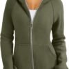 Trendy Queen Womens Zip Up Hoodies Fleece Jackets Sweatshirts Fall Outfits Sweaters With Pockets Winter Y2k Clothes
