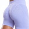 Workout Shorts Women Scrunch Butt Gym Shorts Seamless High Waist Tummy Control Yoga Biker Athletic Shorts