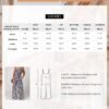 Dokotoo Women's Casual Loose Overalls Jumpsuits One Piece Sleeveless Printed Wide Leg Long Pant Rompers With Pockets